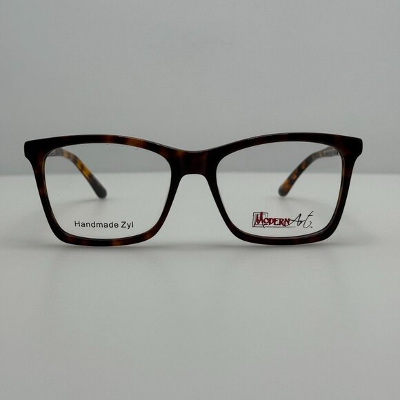 Modern Art Eyeglasses Eye Glasses Frames A606 Tortoise 52-18-140 - Picture 3 of 6